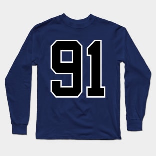 Number 91 Long Sleeve T-Shirt